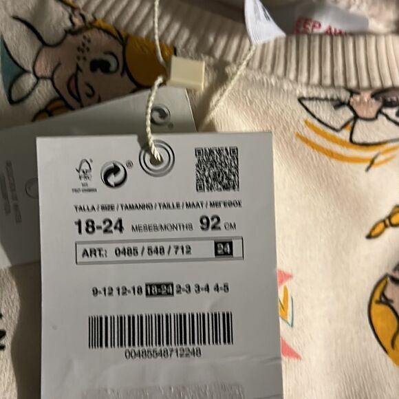 ZARA Kids | Cream | SWEATSHIRT WITH FACES - Picture 8 of 8
